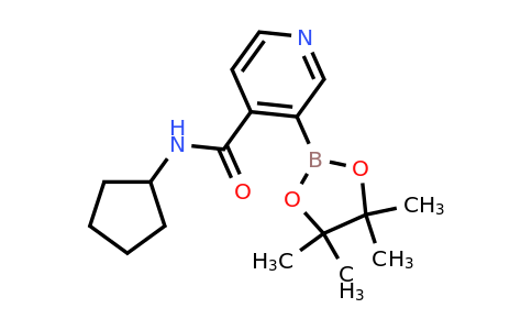 CAS 2096342-35-5 | 4-(Cyclopentylcarbamoyl)pyridine-3-boronic acid pinacol ester