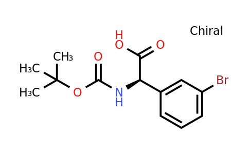 CAS 209680-89-7 | (2R)-2-[(Tert-butoxy)carbonylamino]-2-(3-bromophenyl)acetic acid