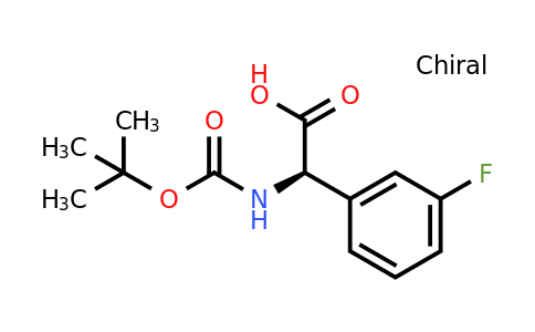 CAS 209680-91-1 | (2R)-2-[(Tert-butoxy)carbonylamino]-2-(3-fluorophenyl)acetic acid