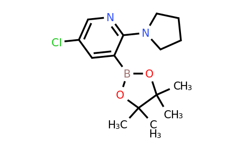 CAS 2096994-83-9 | 5-Chloro-2-(pyrrolidin-1-YL)-3-(4,4,5,5-tetramethyl-1,3,2-dioxaborolan-2-YL)pyridine