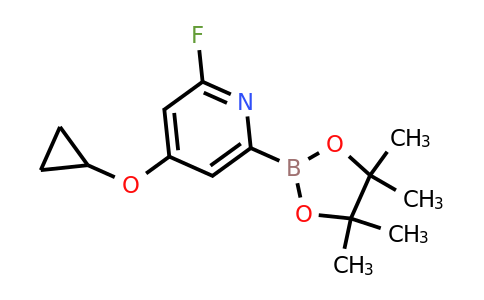 CAS 2096996-87-9 | 4-Cyclopropoxy-2-fluoro-6-(4,4,5,5-tetramethyl-1,3,2-dioxaborolan-2-YL)pyridine