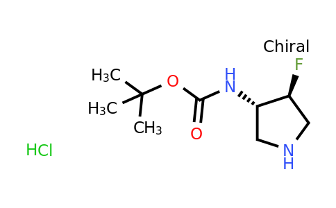 CAS 2097061-01-1 | (3S,4S)-(4-Fluoro-pyrrolidin-3-yl)-carbamic acid tert-butyl ester hydrochloride