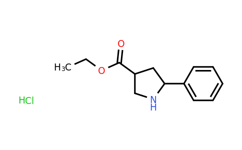 CAS 2097068-63-6 | 5-Phenyl-pyrrolidine-3-carboxylic acid ethyl ester hydrochloride