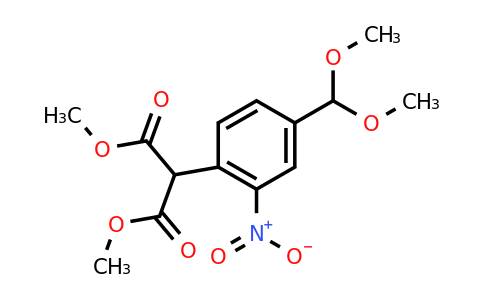CAS 2097068-74-9 | 2-(4-Dimethoxymethyl-2-nitro-phenyl)-malonic acid dimethyl ester