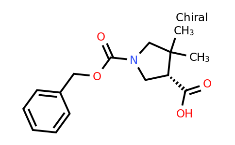 CAS 2097073-14-6 | (S)-1-Cbz-4,4-Dimethyl-pyrrolidine-3-carboxylic acid