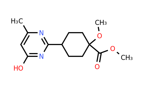 CAS 2097133-30-5 | methyl 4-(4-hydroxy-6-methyl-pyrimidin-2-yl)-1-methoxy-cyclohexanecarboxylate