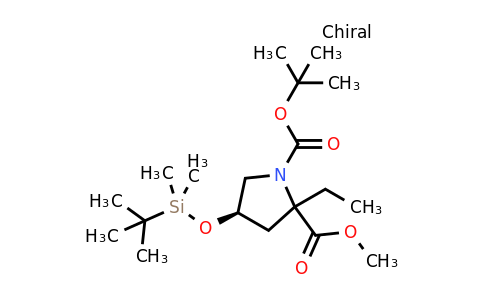 CAS 2098500-28-6 | (4R)-1-tert-Butyl 2-Methyl 4-(tert-butyldimethylsilyloxy)-2-ethylpyrrolidine-1,2-dicarboxylate