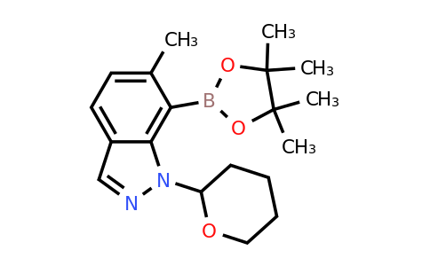 CAS 2098512-31-1 | 6-methyl-1-tetrahydropyran-2-yl-7-(4,4,5,5-tetramethyl-1,3,2-dioxaborolan-2-yl)indazole