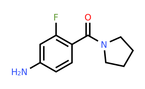 CAS 209960-86-1 | 3-fluoro-4-(pyrrolidine-1-carbonyl)aniline