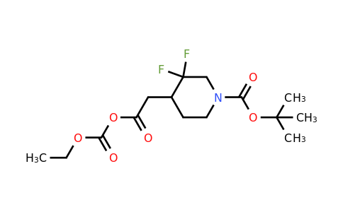 CAS 2101206-54-4 | 2-(1-(tert-Butoxycarbonyl)-3,3-difluoropiperidin-4-yl)acetic (Ethyl carbonic) anhydride