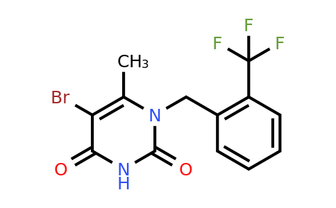 CAS 2102411-35-6 | 5-bromo-6-methyl-1-{[2-(trifluoromethyl)phenyl]methyl}-1,2,3,4-tetrahydropyrimidine-2,4-dione