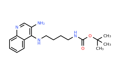 CAS 210303-90-5 | tert-Butyl (4-((3-aminoquinolin-4-yl)amino)butyl)carbamate