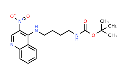CAS 210303-93-8 | tert-Butyl (4-((3-nitroquinolin-4-yl)amino)butyl)carbamate