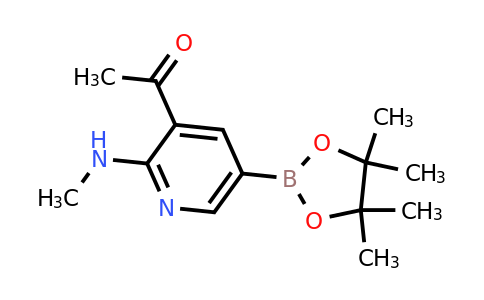 CAS 2103352-44-7 | 1-(2-(methylamino)-5-(4,4,5,5-tetramethyl-1,3,2-dioxaborolan-2-yl)pyridin-3-yl)ethan-1-one