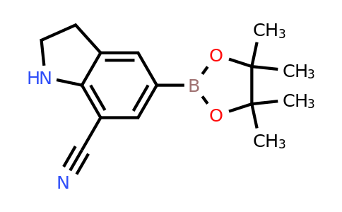 CAS 2103386-39-4 | 5-(4,4,5,5-tetramethyl-1,3,2-dioxaborolan-2-yl)-2,3-dihydro-1H-indole-7-carbonitrile