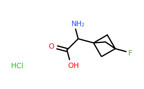 2-amino-2-(3-fluoro-1-bicyclo[1.1.1]pentanyl)acetic acid;hydrochloride