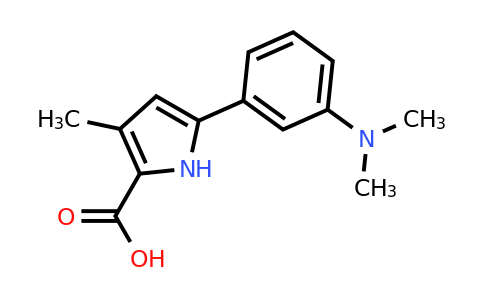 CAS 2103974-35-0 | 5-(3-(Dimethylamino)phenyl)-3-methyl-1H-pyrrole-2-carboxylic acid