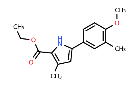CAS 2104163-54-2 | Ethyl 5-(4-methoxy-3-methylphenyl)-3-methyl-1H-pyrrole-2-carboxylate