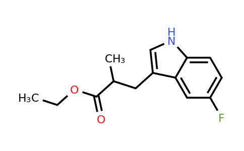 CAS 2105607-65-4 | 3-(5-Fluoro-1H-indol-3-yl)-2-methyl-propionic acid ethyl ester