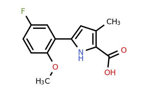 CAS 2106575-50-0 | 5-(5-Fluoro-2-methoxyphenyl)-3-methyl-1H-pyrrole-2-carboxylic acid