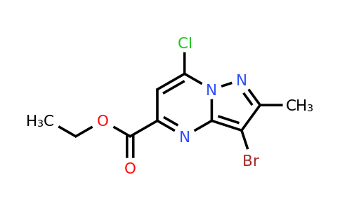 CAS 2107098-14-4 | ethyl 3-bromo-7-chloro-2-methyl-pyrazolo[1,5-a]pyrimidine-5-carboxylate