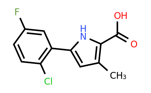 CAS 2109668-86-0 | 5-(2-Chloro-5-fluorophenyl)-3-methyl-1H-pyrrole-2-carboxylic acid
