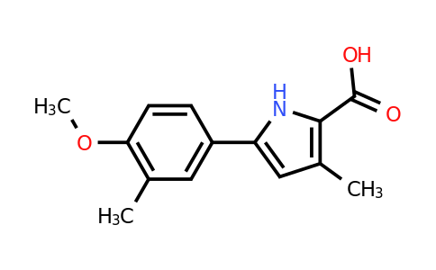 CAS 2109802-90-4 | 5-(4-Methoxy-3-methylphenyl)-3-methyl-1H-pyrrole-2-carboxylic acid