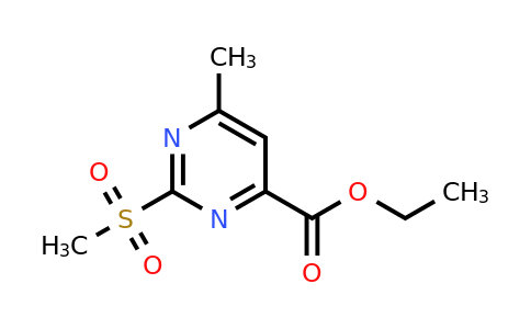 CAS 2111321-85-6 | ethyl 6-methyl-2-methylsulfonyl-pyrimidine-4-carboxylate