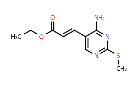 CAS 211244-80-3 | Ethyl 3-(4-amino-2-(methylthio)pyrimidin-5-yl)acrylate