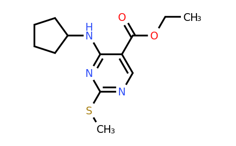 CAS 211245-62-4 | Ethyl 4-(cyclopentylamino)-2-(methylthio)pyrimidine-5-carboxylate