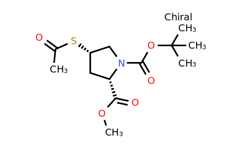 CAS 211299-16-0 | 1-tert-butyl 2-methyl (2S,4S)-4-(acetylsulfanyl)pyrrolidine-1,2-dicarboxylate