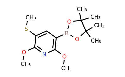CAS 2121513-29-7 | 2,6-dimethoxy-3-(methylthio)-5-(4,4,5,5-tetramethyl-1,3,2-dioxaborolan-2-yl)pyridine