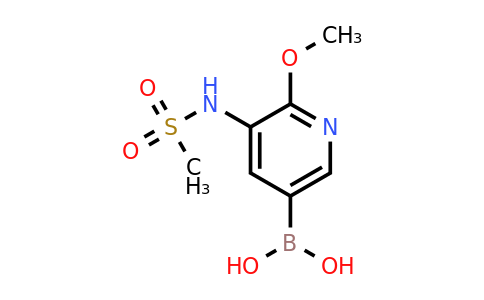 CAS 2121513-41-3 | 2-methoxy-3-(N-methansulfonamide)pyridine-5-boronic acid