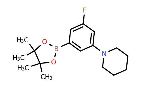 CAS 2121514-28-9 | 1-(3-fluoro-5-(4,4,5,5-tetramethyl-1,3,2-dioxaborolan-2-yl)phenyl)piperidine