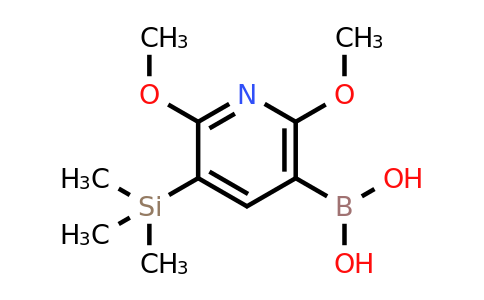 CAS 2121514-99-4 | 2,6-Dimethoxy-3-(trimethylsilyl)pyridine-5-boronic acid