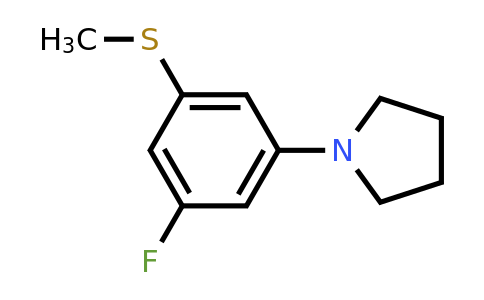 CAS 2121515-14-6 | 1-(3-Fluoro-(5-methylsulfanyl)phenyl)pyrolidine