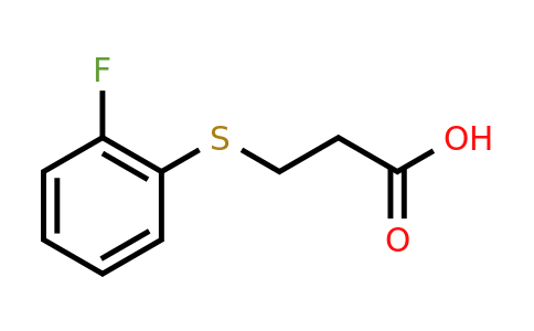 CAS 21243-09-4 | 3-[(2-fluorophenyl)sulfanyl]propanoic acid