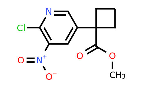 CAS 2125457-86-3 | methyl 1-(6-chloro-5-nitro-3-pyridyl)cyclobutanecarboxylate