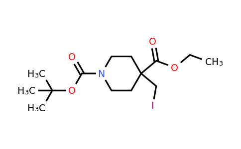 CAS 213013-98-0 | 1-tert-butyl 4-ethyl 4-(iodomethyl)piperidine-1,4-dicarboxylate