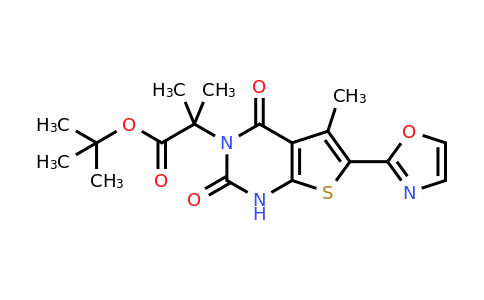 CAS 2131091-31-9 | Tert-butyl 2-methyl-2-[5-methyl-6-(1,3-oxazol-2-yl)-2,4-dioxo-1H-thieno[2,3-d]pyrimidin-3-yl]propanoate
