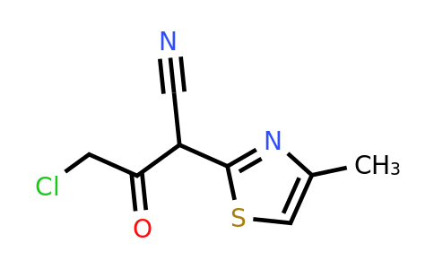 CAS 213251-00-4 | 4-chloro-2-(4-methyl-1,3-thiazol-2-yl)-3-oxobutanenitrile