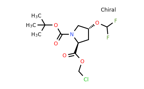 CAS 2137062-11-2 | 1-tert-Butyl 2-chloromethyl (2S,4R)-4-(difluoromethoxy)pyrrolidine-1,2-dicarboxylate