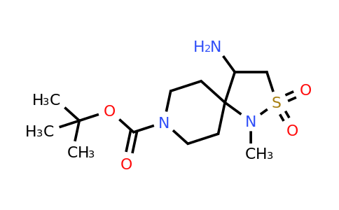 CAS 2137485-17-5 | tert-butyl 4-amino-1-methyl-2,2-dioxo-2lambda6-thia-1,8-diazaspiro[4.5]decane-8-carboxylate