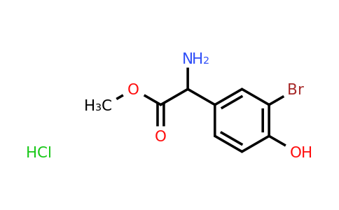 CAS 2137488-94-7 | methyl 2-amino-2-(3-bromo-4-hydroxyphenyl)acetate hydrochloride