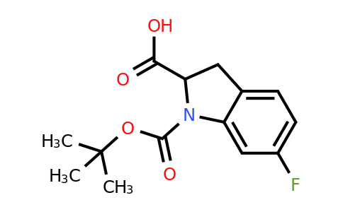 CAS 2137506-47-7 | 1-tert-butoxycarbonyl-6-fluoro-indoline-2-carboxylic acid