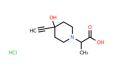 CAS 2137539-77-4 | 2-(4-ethynyl-4-hydroxypiperidin-1-yl)propanoic acid hydrochloride
