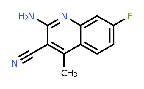 CAS 2137560-61-1 | 2-amino-7-fluoro-4-methylquinoline-3-carbonitrile