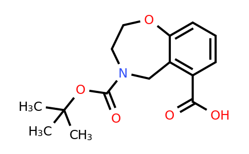 CAS 2137565-61-6 | 4-[(tert-butoxy)carbonyl]-2,3,4,5-tetrahydro-1,4-benzoxazepine-6-carboxylic acid