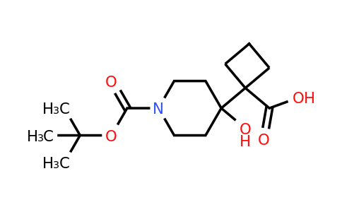 CAS 2137629-17-3 | 1-{1-[(tert-butoxy)carbonyl]-4-hydroxypiperidin-4-yl}cyclobutane-1-carboxylic acid