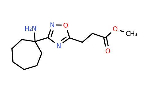 CAS 2137629-23-1 | methyl 3-[3-(1-aminocycloheptyl)-1,2,4-oxadiazol-5-yl]propanoate